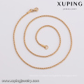 43647 xuping best selling fashion 5 gram simple copper alloy jewelry necklace